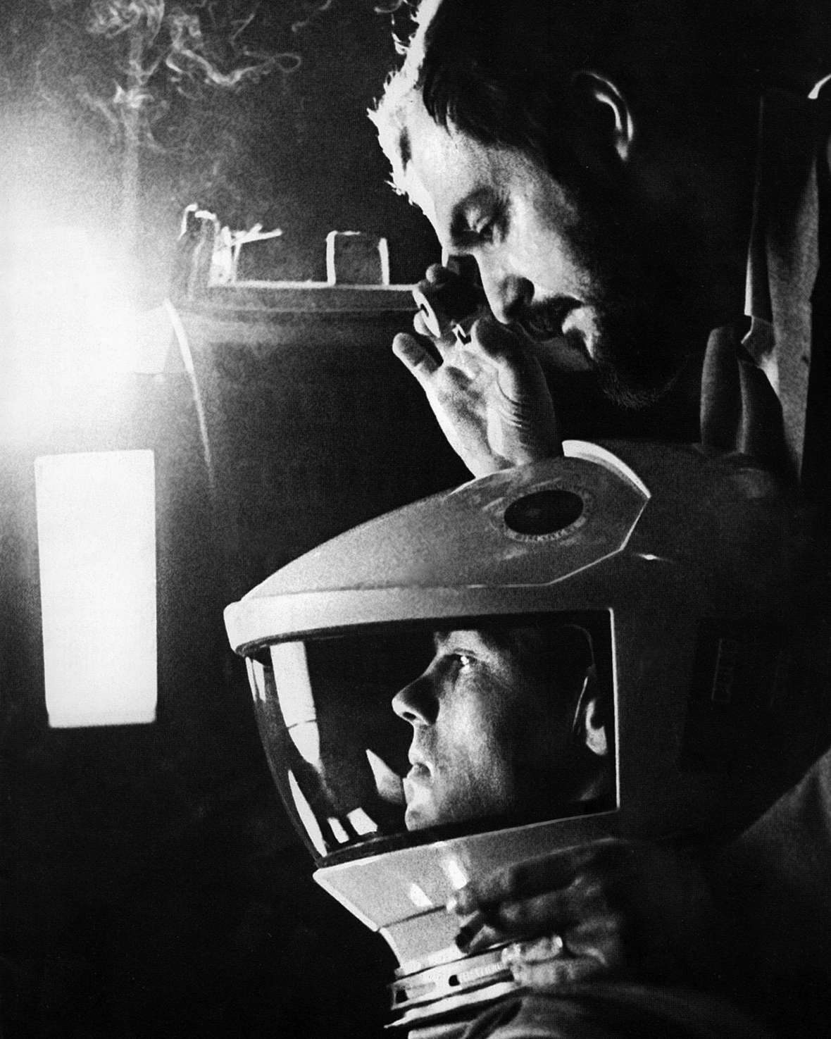 Stanley Kubrick on the set of 2001